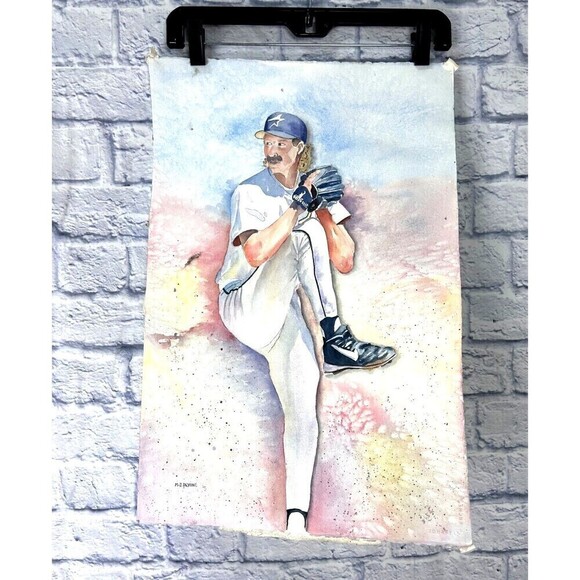 Original Randy Johnson Watercolor Painting Signed Realism Artwork Not Framed - Picture 7 of 12